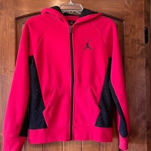 Big boys Large zip up Jordan hoodie